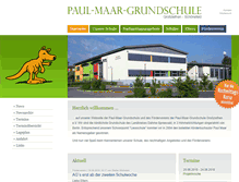 Tablet Screenshot of paul-maar-grundschule.de